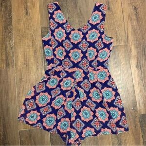 Vintage Y2K S Floral Romper